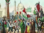 Rossetti, Proclamazione della Repubblica Romana nel 1849 in Piazza del Popolo (dipinto del 1861)