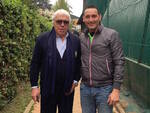 Nella foto Andrea Ciceroni con il celebre tennista Nicola Pietrangeli