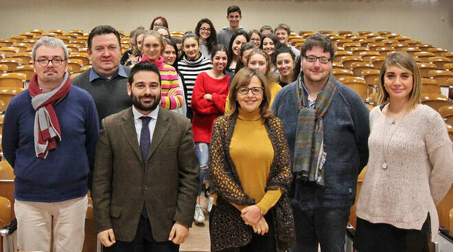 Il sindaco Ranalli e i docenti alla presentazione della Notte nazionale del Liceo classico, il 9 gennaio