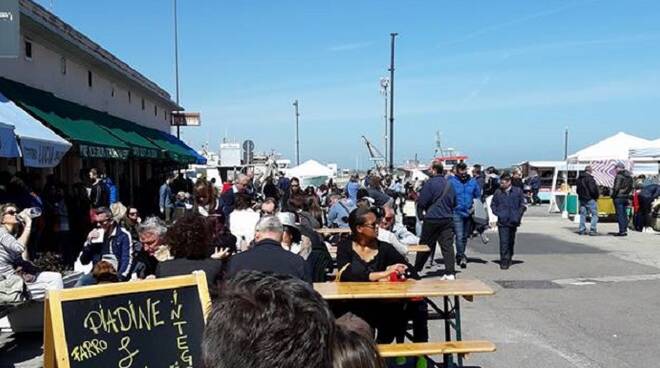 Il bacino pescherecci di Marina di Ravenna