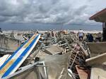 maltempo - danni in spiaggia Milano Marittima