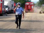 Vasto incendio dalle prime ore del 9 agosto alla Lotras di Faenza