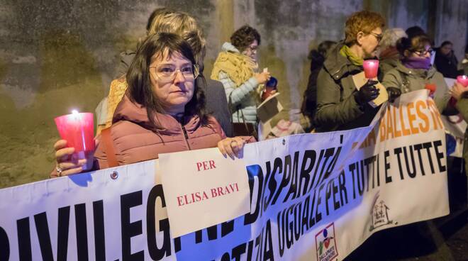 manifestazione FEMMINICIDIO ELISA BRAVI