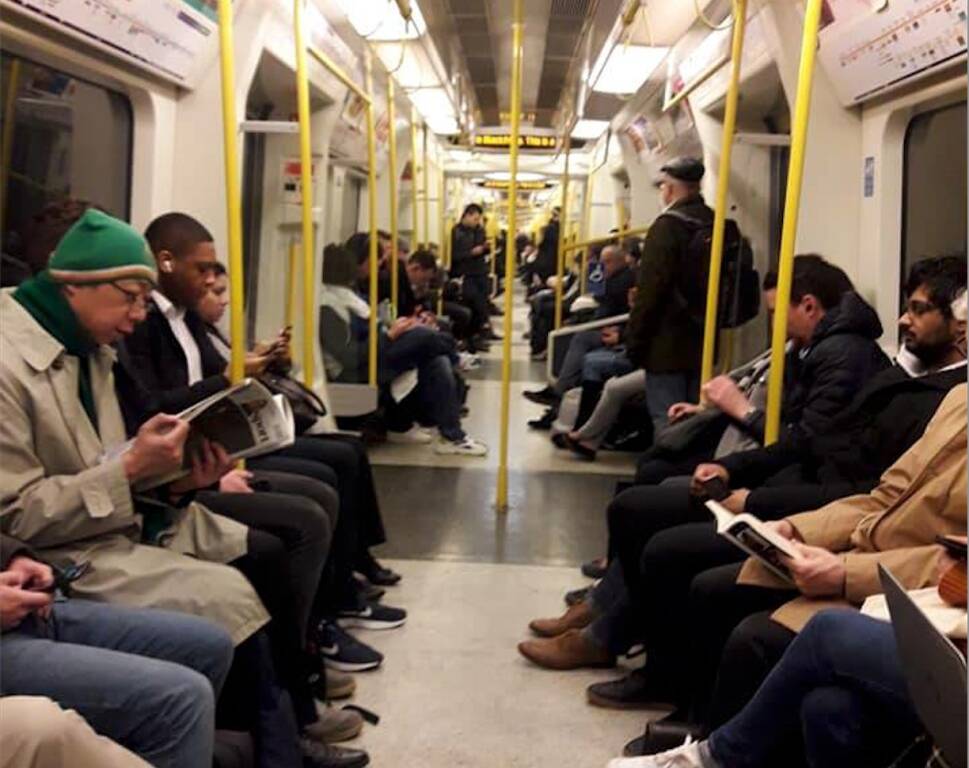 metropolitana Londra 13 marzo 2020