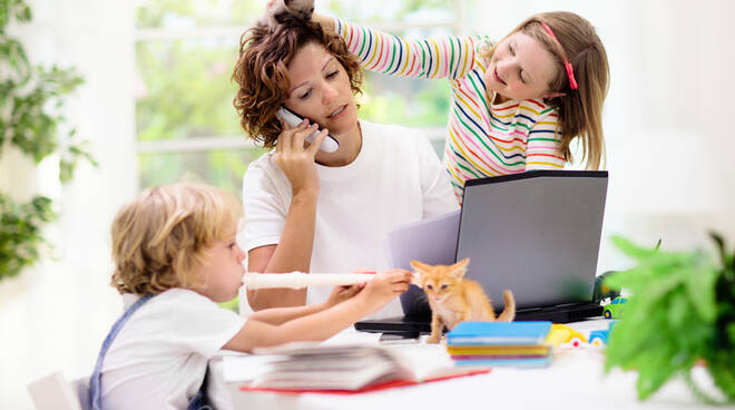 donne lavoro figli quarantena