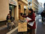 Flash mob Faenza di  Fiab e Extinction Rebellion 20 febbraio 2020