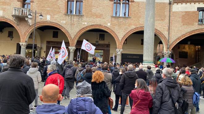 Manifestazione No Vax a Ravenna