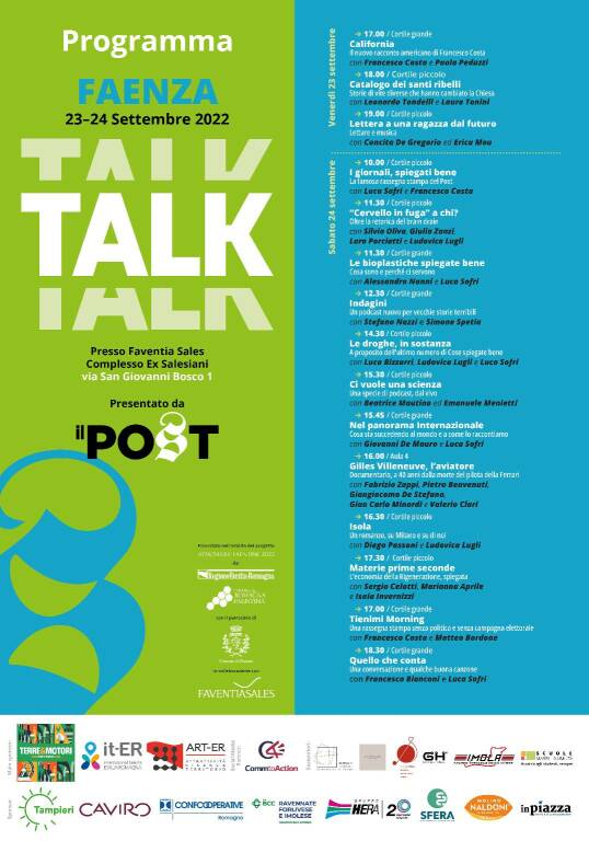 IL PROGRAMMA PostTalk 2022 Faenza