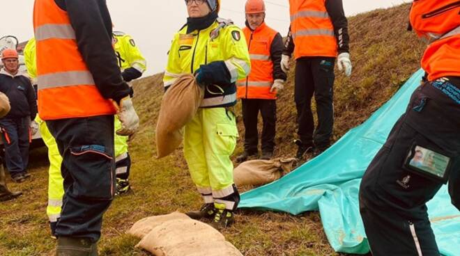 addestramento con la Protezione Civile per la gestione delle emergenze idrauliche