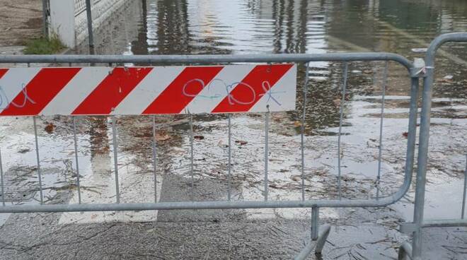 Ingressione marina, l'acqua invade anche Cervia