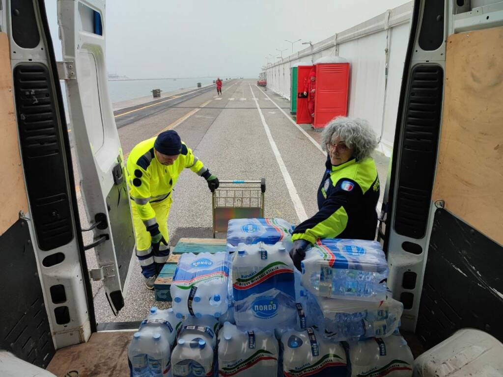 Terminal Porto Corsini - sopralluogo arrivo 113 profughi