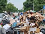 lugo materiale ingombrante strade rifiuti alluvione