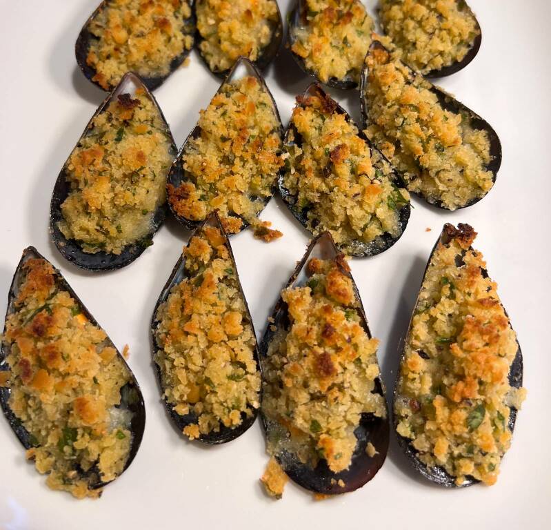 Cozze Selvagge Gratinate