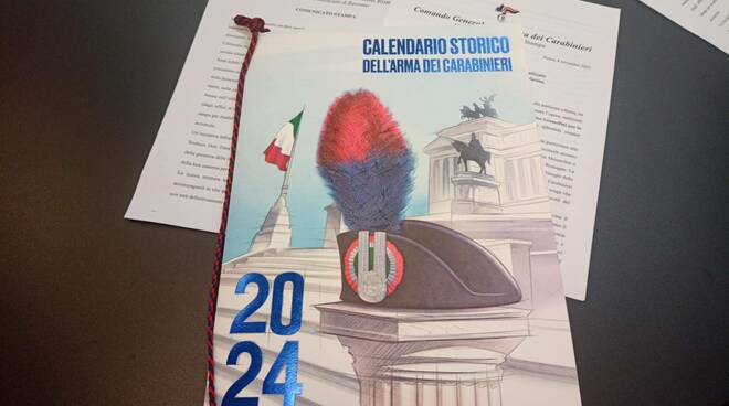 Presentato il calendario dei Carabinieri edizione 2024. Nelle pagine di  maggio si rievoca l'alluvione a Sant'Agata sul Santerno 