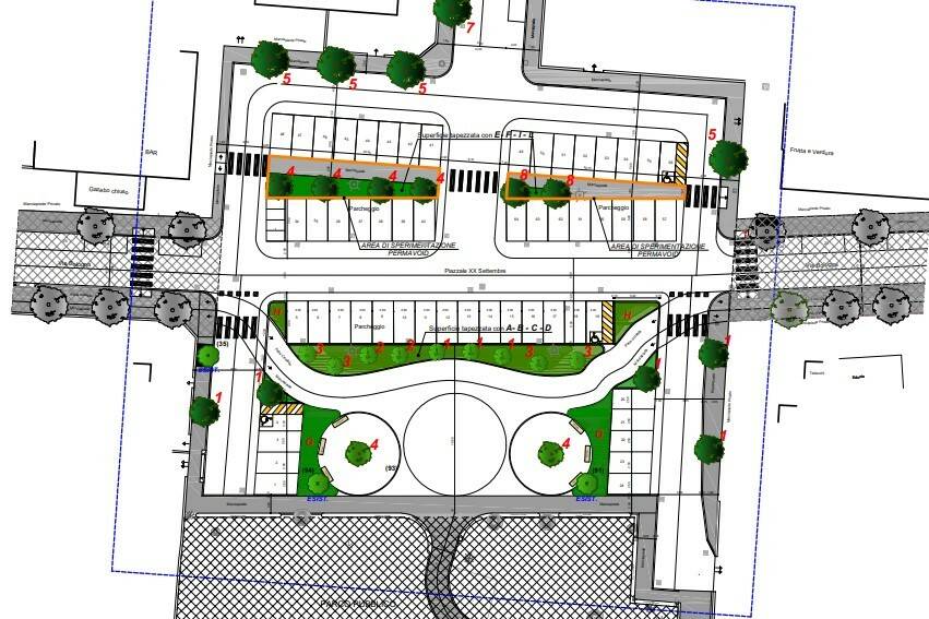 riqualificazione Riccione. Piazzale XX Settembre, viali Bologna e Faenza