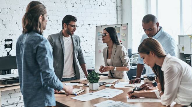 Lavoro, progetto, team, start up, economia