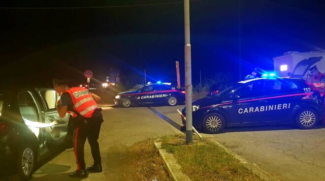 controlli carabinieri notte rosa etilometro