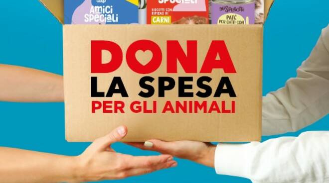 "Dona la spesa" per gli animali abbandonati