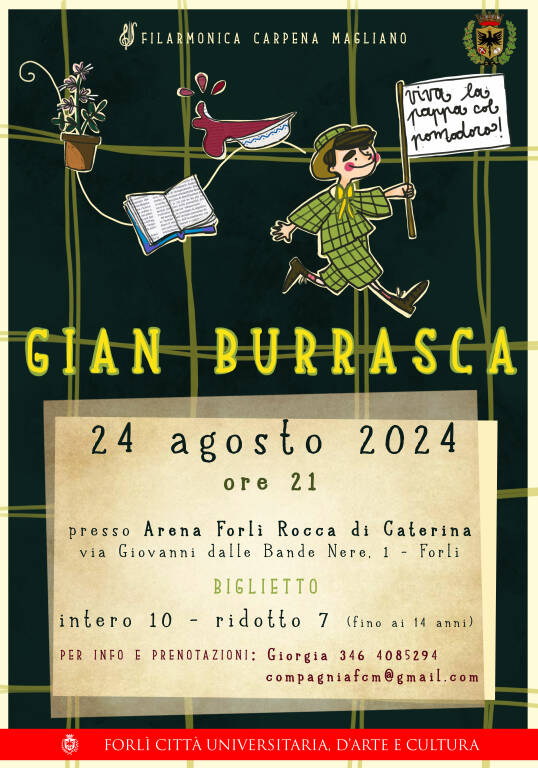 Forlì. Arena Rocca di Caterina Estate 2024: oggi, sabato 24 agosto, va in scena lo Spettacolo Teatrale 