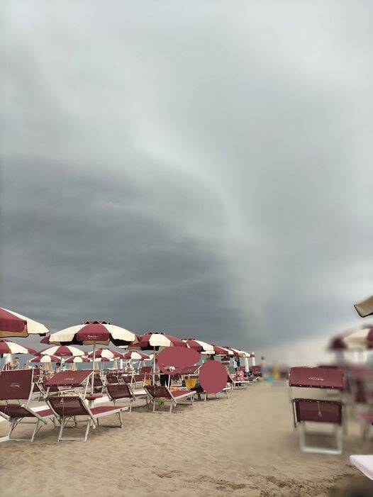 tempesta di sabbia sulla costa ravennate 