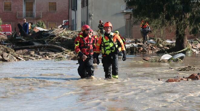 Alluvione. Rotta del Lamone a Traversara. Reportage del 20 settembre 2024